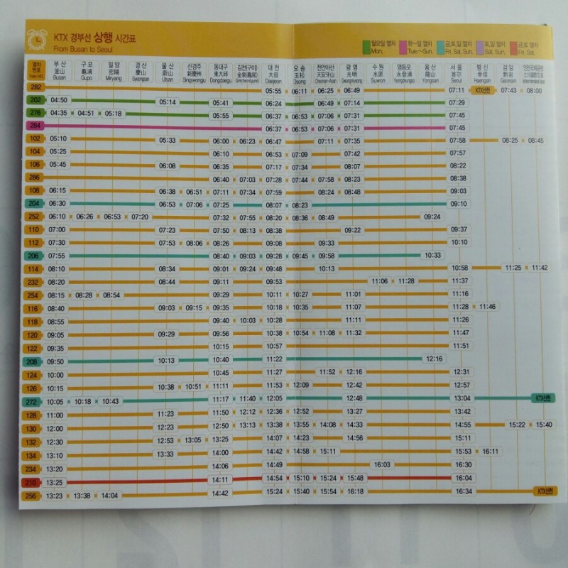 동대구역Ktx Srt기차열차고속철도 시간표 : 네이버 블로그