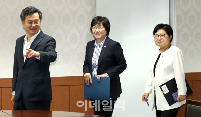 포토]'제3차 경제현안간담회' 참석하는 국무위원들
