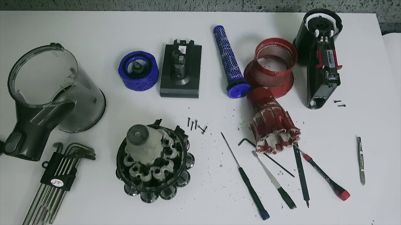 다이슨 청소기 분해 세척 청소 V6 How To Clean Dyson V8 Vacuum Cleaner - Youtube