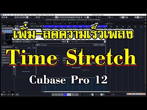 เพิ่ม-ลดความเร็วเพลง Time Stretch - Cubase Pro 12
