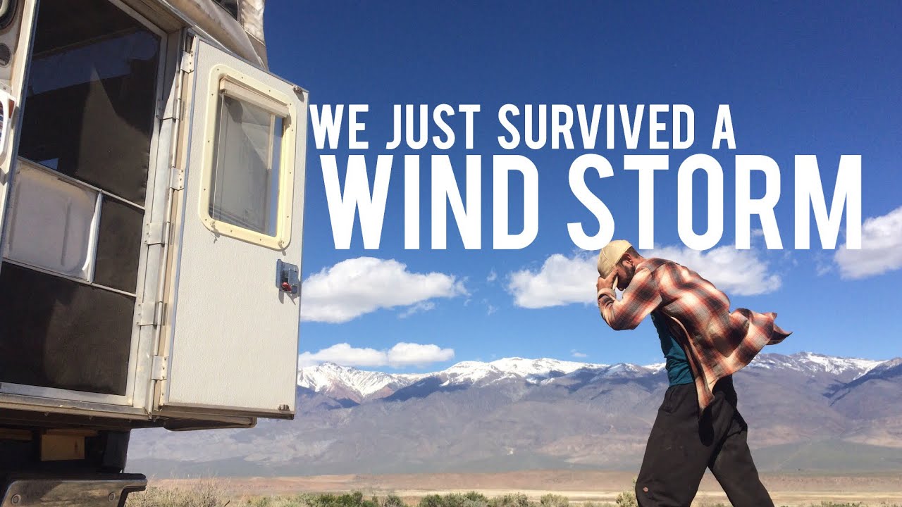Wind Storm!!! Wind In A Pop Up Camper! #Tramper #Truckcamper - Youtube
